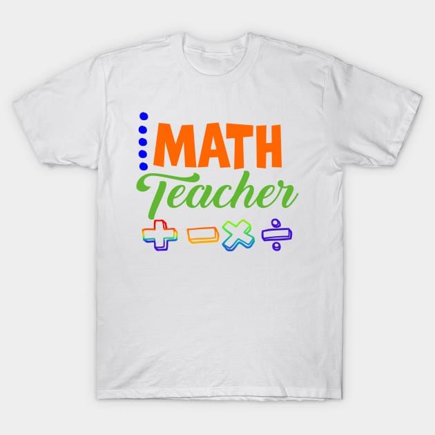 Math Teacher T-Shirt by A Zee Marketing